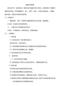 肠痈护理常规
