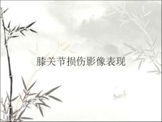 膝关节损伤影像表现