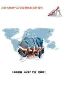 北京大地燃氣公司薪酬體系設計報告