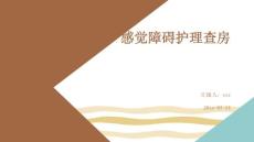 感觉障碍护理查房ppt