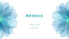 椎管系综合征ppt