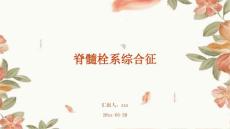 脊髓栓系综合征ppt