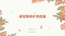 感觉障碍护理措施