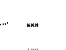 脑脓肿PPT教案