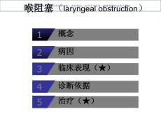 喉阻塞知识讲座课件