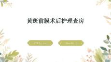 黄斑前膜术后护理查房ppt
