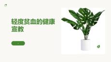 轻度贫血的健康宣教
