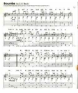 Bourree - Guitar Tablature (John Knowles)