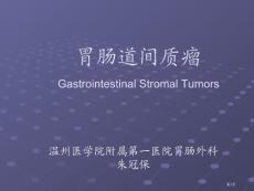 胃肠道间质瘤培训课件