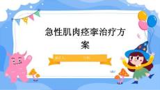 急性肌肉痉挛治疗方案