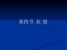 肛裂PPT培训课件
