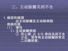 主动脉瓣关闭不全