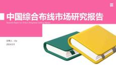 2023-2025年中國綜合布線市場分析深度研究報告 (2)