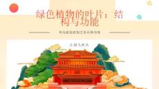 绿色植物的叶片一般呈绿色的扁平的在空间中展放开来