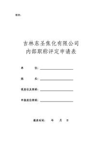 內(nèi)部職稱評審表 Microsoft Word 文檔
