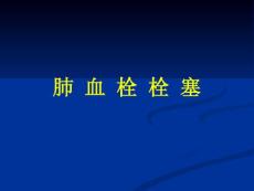 【推荐】肺栓塞