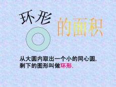 《環形的面積》課件