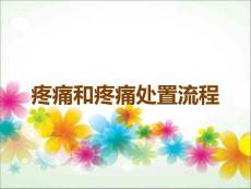 疼痛和疼痛处置流程