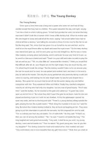 英語寓言：小驢兒 The Young Donkey