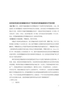 经颅磁刺激促进脊髓损伤后下肢神经性疼痛康复的疗效观察