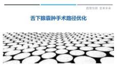 舌下腺囊肿手术路径优化-剖析洞察