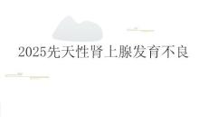 2025先天性肾上腺发育不良