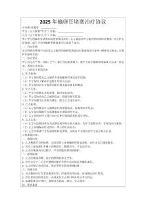 2025年输卵管堵塞治疗协议