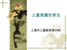 儿童紫癜性肾炎【38页】