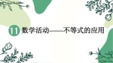 第十一章數(shù)學(xué)活動——不等式的應(yīng)用