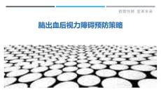 脑出血后视力障碍预防策略-详解洞察