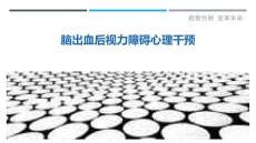脑出血后视力障碍心理干预-详解洞察