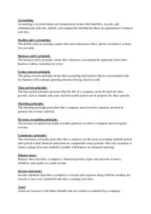 會計學原理名詞解釋修正