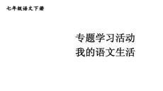 （初一課件）部編人教版初中七年級語文下冊第二單元專題學(xué)習(xí)活動：我的語文生活教學(xué)課件