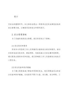 大規(guī)模工程項(xiàng)目的安全管理方案