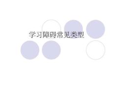 学习障碍常见类型