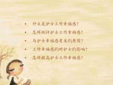 護士職業幸福感研究進展與挑戰培訓課件