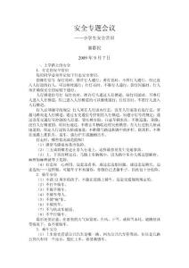 安全专题会议2