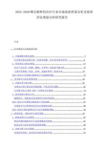 2025-2030咽后脓肿的治疗行业市场现状供需分析及投资评估规划分析研究报告