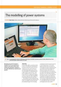 The modelling of power systems