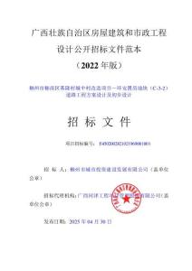 某某城中村改造項(xiàng)目—環(huán)安置房地塊(C-3-2)道路工程方案設(shè)計(jì)及初步設(shè)計(jì)招標(biāo)文件