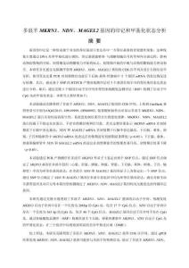 多浪羊MKRN3、NDN、MAGEL2基因的印記和甲基化狀態分析