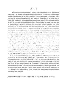 基于YOLOv7的織物缺陷檢測