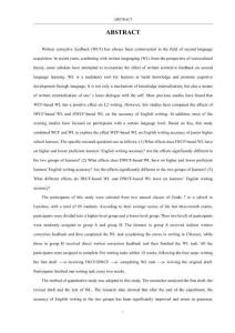 基于糾正性反饋的書面語言表達對初中生英語寫作準確性的影響