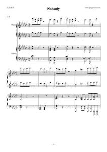 nobody雙鋼琴版