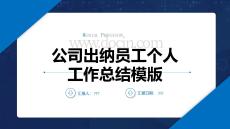 公司出纳员工个人工作总结模版