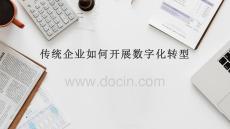 企業如何開展數字化轉型版（78頁PPT）