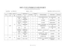 SMETA專用文件健康安全風險評估報告