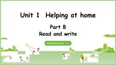 2025秋新人教PEP英語四年級上冊教學課件：Unit 1 Part B 第6課時 Read and write