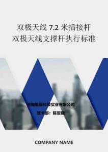 雙極天線7.2米插接桿雙極天線支撐桿執(zhí)行標(biāo)準(zhǔn)