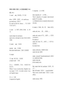 單詞 詞組 句型 輕松搞定3500詞(M-N)